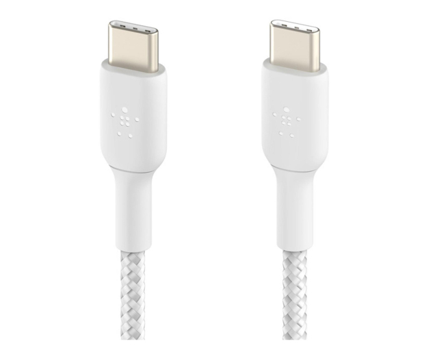 BELKIN Kabel USB C na USB C 60W oplot, biały 2m - 1330480 - zdjęcie 4